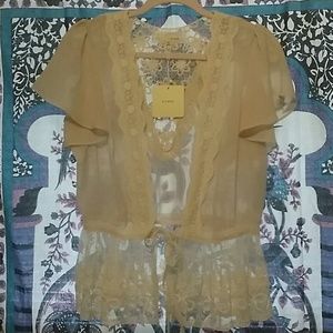 A'reve Anthropology Lace Cardigan